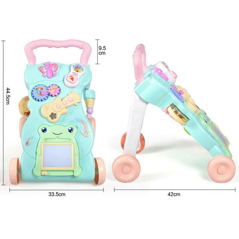 Baby Walker Multifungsi Balita Trolley Mainan To Sit Still Walker untuk Anak Belajar Awal Mainan Anak Hadiah