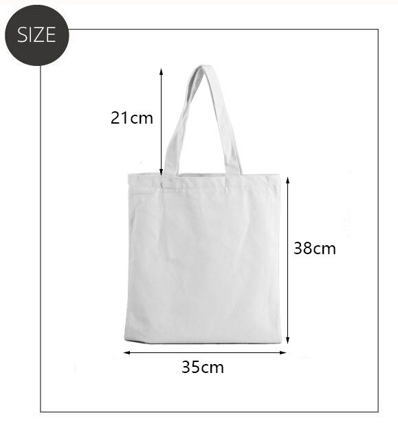 Cool Black Girl Print Ladies Handbags Canvas Tote Bag Pattern Shopping Travel Women Eco Reusable Shoulder Shopper Bags