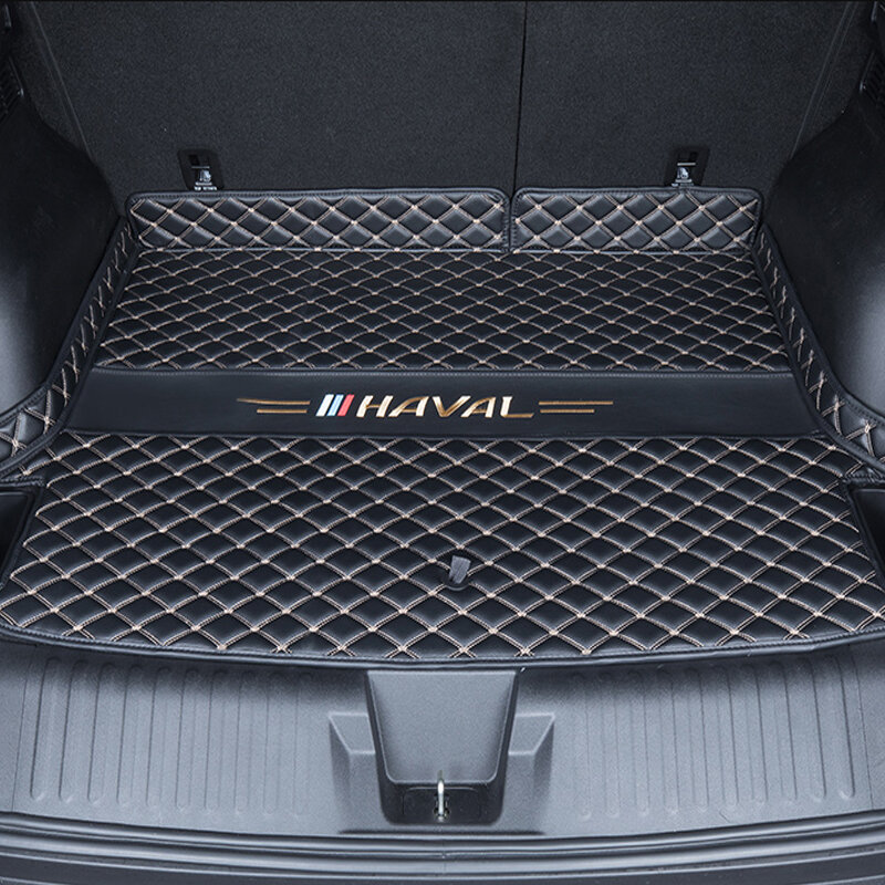For Haval Dargo Custom Trunk Mats Leather Durable Cargo Liner Boot Carpets Rear Interior Decoration Accessories Full Covers