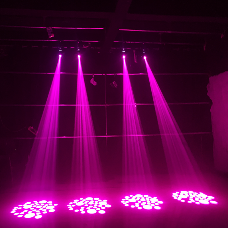 Lampu efek panggung disko Bar DJ Super terang, lampu efek panggung disko batang DJ 7 warna dan roda Gobo 4 buah/75W LED
