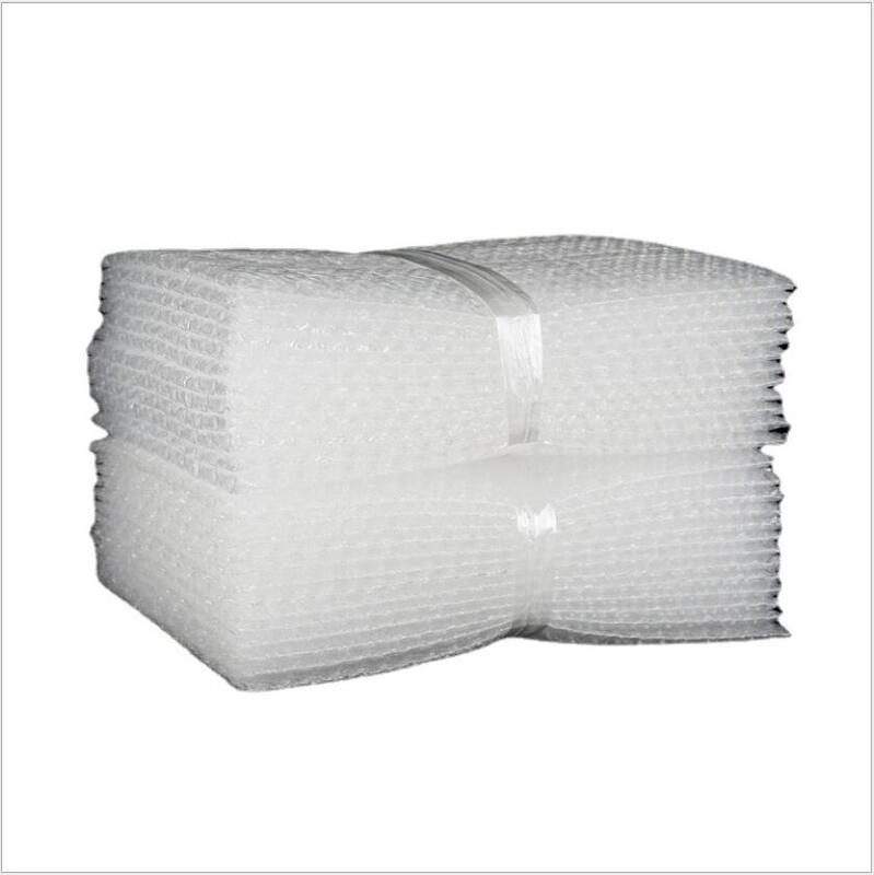 100Pcs Zelfklevende Plastic Schokbestendige Tas Clear Bubble Foam Verpakking Zakken Dubbele Film Demping Zak