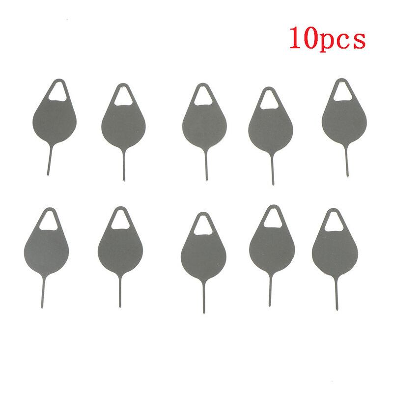 10 Pcs Sim Card Tray Removal Eject Pin Key Tool Roestvrijstalen Naald Voor Smart Telefoons Smartphone