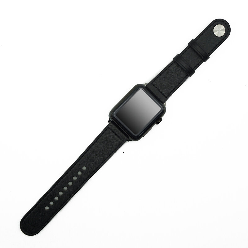 Bucle de correa de reloj Apple Watch banda 4 5 44mm 40mm Apple watch banda 42mm 38mm iwatch Correa 3/2/1 de cuero genuino correa de reloj de pulsera