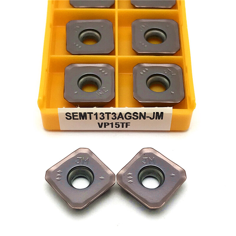High Quality Milling Tool SEMT13T3AGSN-JM VP15TF Carbide Insert Lathe Tool CNC Milling Insert SEMT 13T3 Hard Alloy Cutting Tool