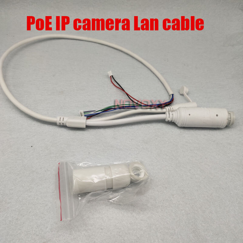 48 فولت إلى 12 فولت PoE كابل مع تيار مستمر الصوت IP كاميرا RJ45 كابل بنيت في بو وحدة ل CCTV IP كاميرا لوحة تركيبية