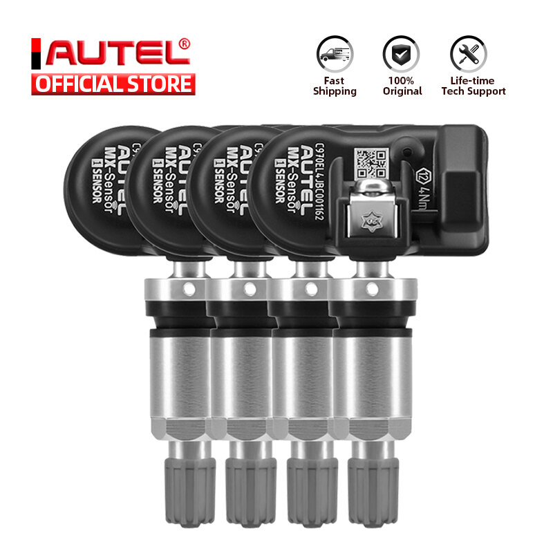Autel-Sensor MX 433 315MHZ TPMS, herramientas de reparación de neumáticos, escáner MaxiTPMS Pad, probador de Monitor de presión de neumáticos, programación mx-sensor