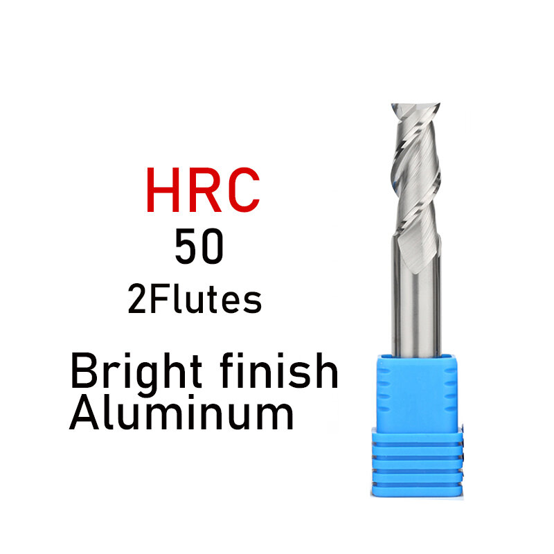 Xuhan-Fresa de extremo de carburo de 2 flauta, herramienta de corte de acero de tungsteno con revestimiento de aleación, CNC, herramientas de corte