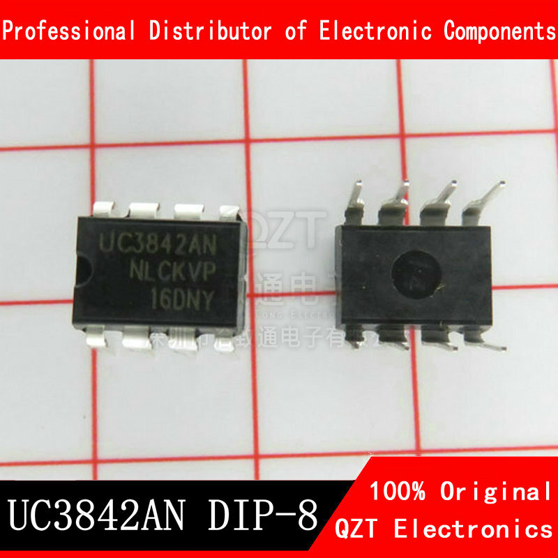 Новый и оригинальный чипсет IC UC3842AN DIP8 UC3842BN 3842AN DIP 3842 UC3842 DIP-8, 10 шт.