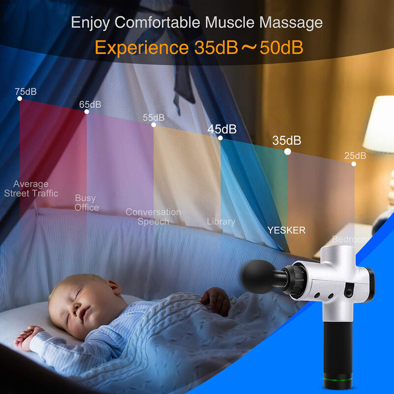 Pistola de masaje profesional con pantalla LCD, masajeador profundo de Fascia muscular, ejercicio, relajación, adelgazamiento, moldeador