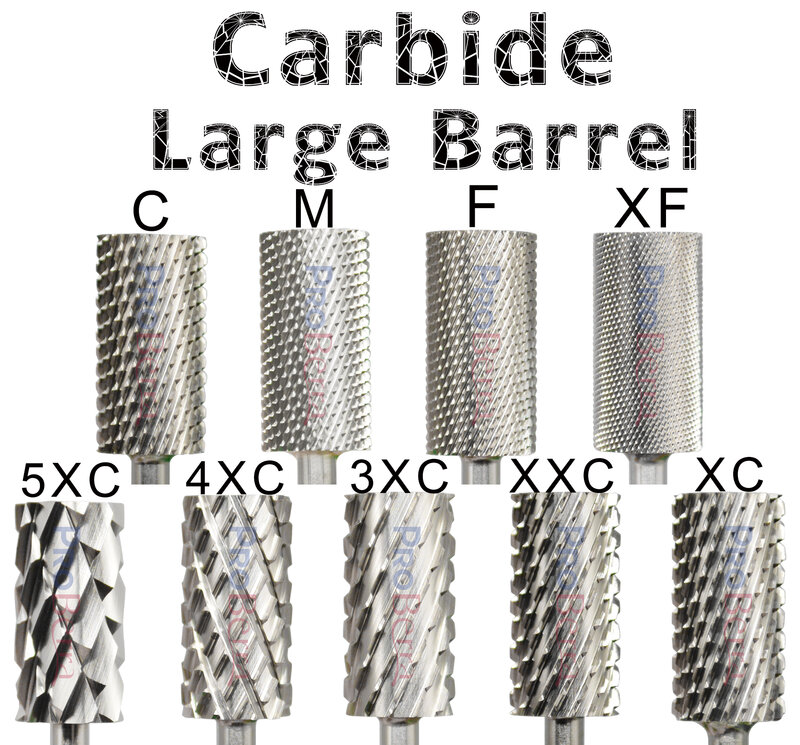 NAILTOOLS 6.6 Nòng Lớn Bạc Thép Tungsten Carbide Chất Lượng Cao Loại Bỏ Gel Ba Lan 4XC Acrylic