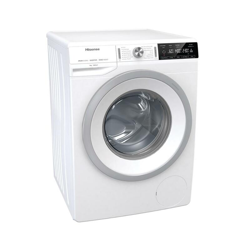 Hisense WFGA9014V Waschmaschine, 64L trommel Volumen, 1400RPM, verzögerung Starten, Eco ansicht, 9KG waschen kapazität, touch-Taste