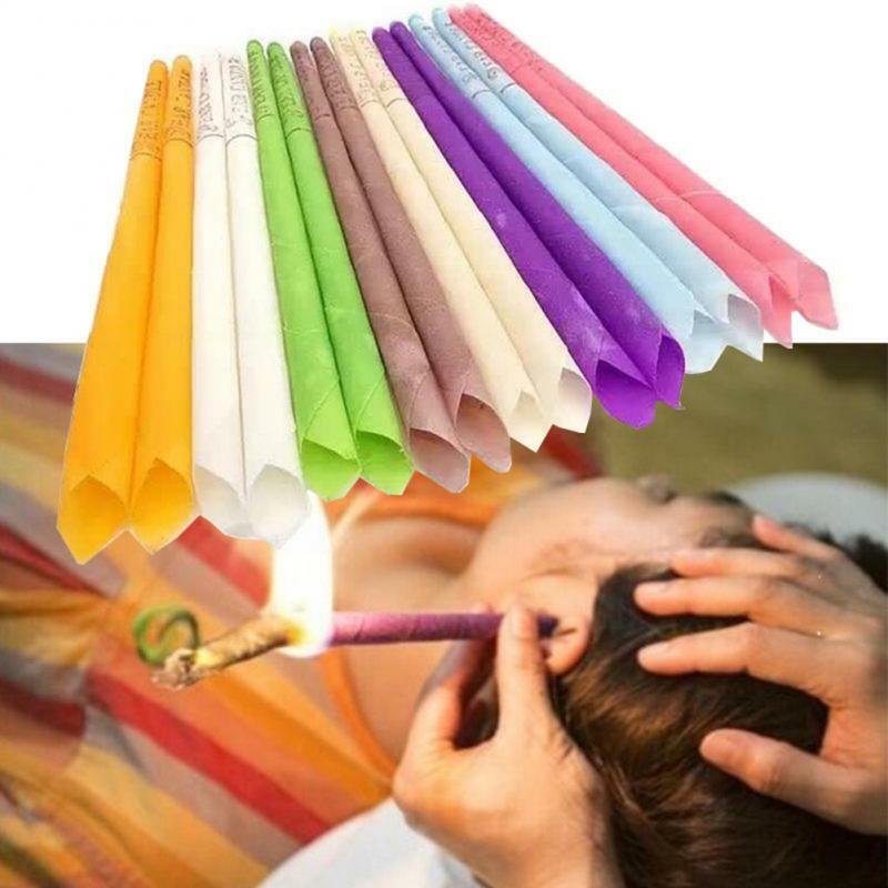 Coning Beewax Natural Ear Candle Ear Candling Therapy Straight Style Face Lift Tool  Ear Care Thermo-Auricular Therapy
