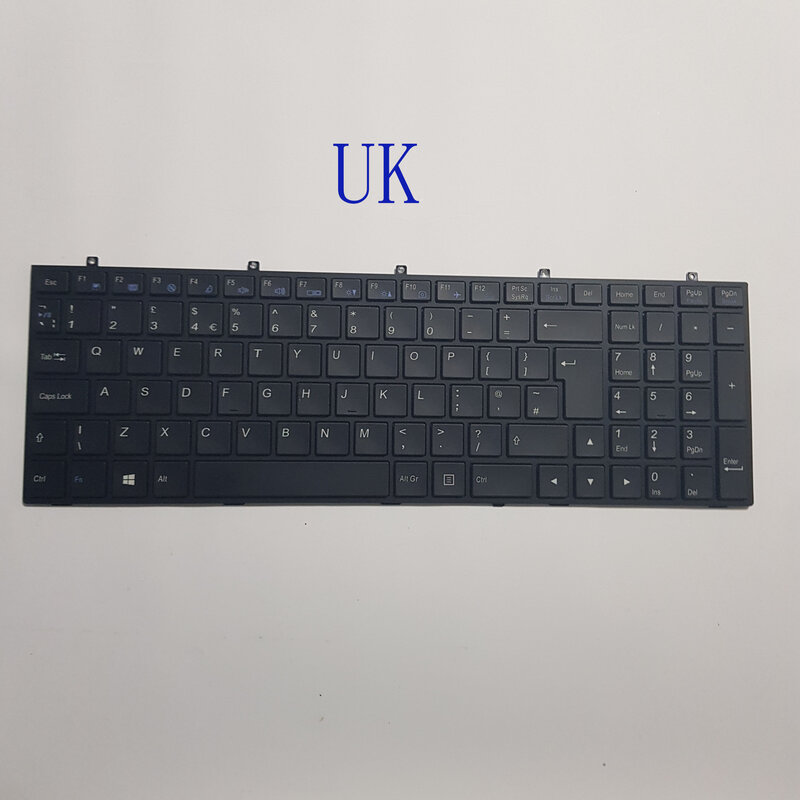 لوحة مفاتيح جديدة لـ Clevo CLEOVO W370ET W350ET W350 W370 W655 W670 US UK KR لوحة مفاتيح للكمبيوتر المحمول بإضاءة خلفية