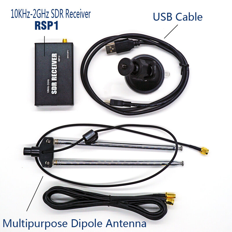 Top 10KHz-2GHz Wideband 12bit Software Defined Radios SDR Receiver Compatible with Rsp1 Driver