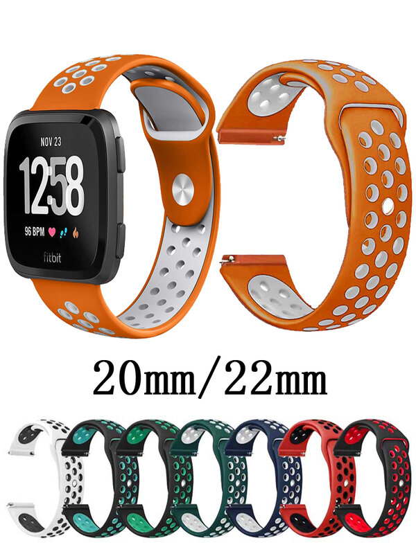 Silicone band for Samsung Galaxy Watch 46mm S3 S2 22mm SM-R800NZSAXAR 20mm Amazfit BIP Strap for Galxy Watch 42mm Wristband