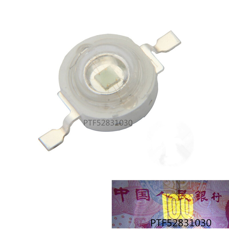 고출력 발광 다이오드 LED 칩, SMD 라이트 비드 이미터, 백색, 적색, 녹색, 청색, 황색 전구, 다이오드 램프, 120 도, 3W