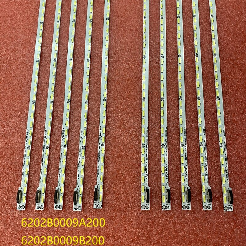2 pz/set striscia di retroilluminazione a LED per TV LCD-6553A TV TX-65EX700B 6202B0009A200 V650DJ4-KS5 VLED_2 VLED_1