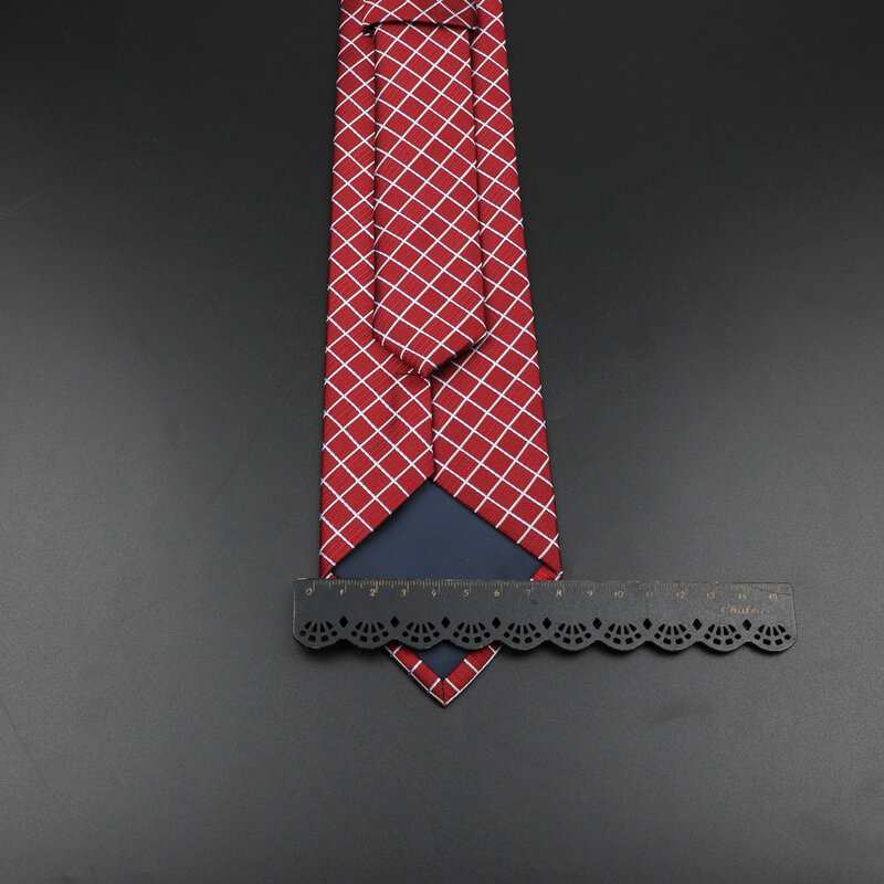 Nova marca de moda gravata masculina listrado dot xadrez padrão impressão gravata presente para o homem acessórios uso diário cravat negócios casamento