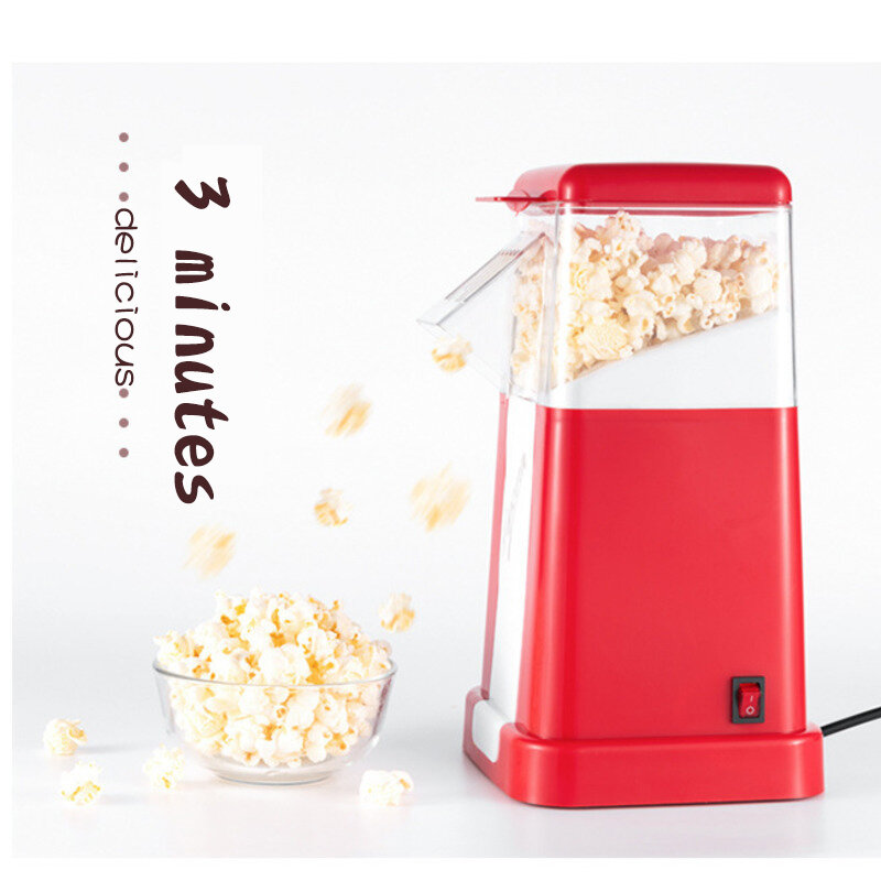 220v Household Popcorn Makers Hot Air Corn Popper Suitable For Diy Electric Popcorn Popper Mini Popcorn Machine