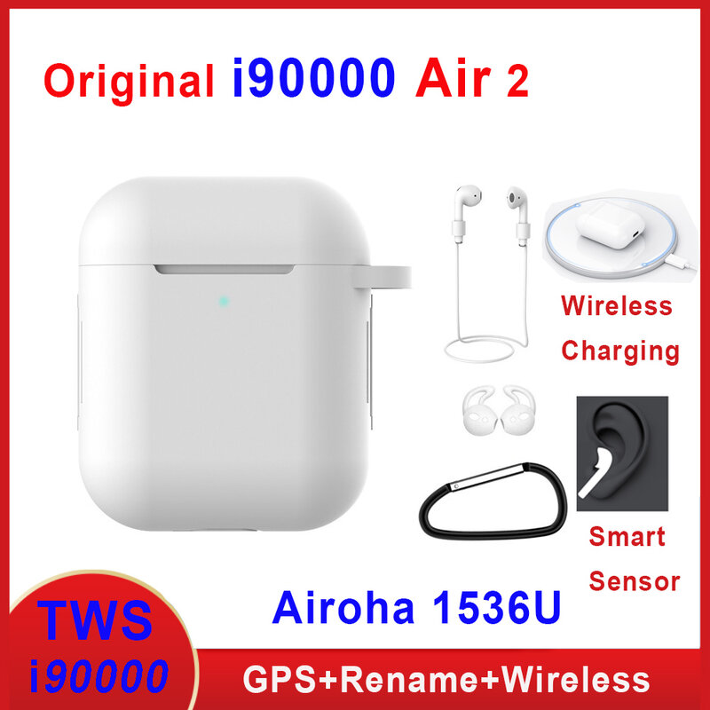 Original i90000 Air 2 Tws Earphone Rename Volume Control Wireless Bluetooth Earphones Smart Sensor PK i5000 i9000 i900000 TWS