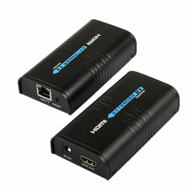 HDMI Extender Over IP/TCP UTP/STP CAT5e/6 Rj45 Jaringan LAN Dukungan 1080P 120M ekstensi Seperti HDMI Splitter Transmitter Receiver
