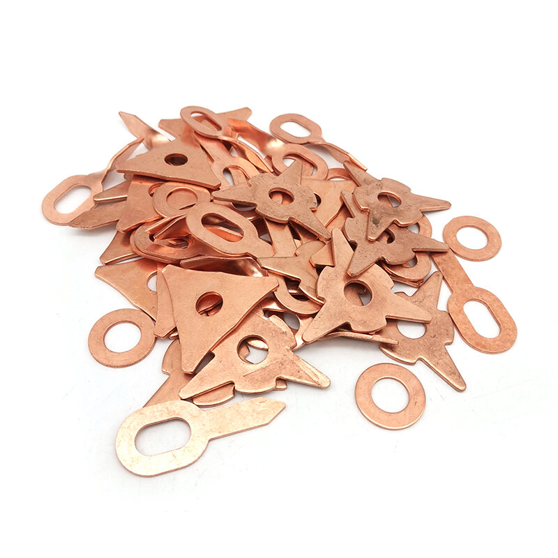 50 peças misturadas extrator anéis painel de metal reparação dent acessórios soldagem a ponto 5 tamanho