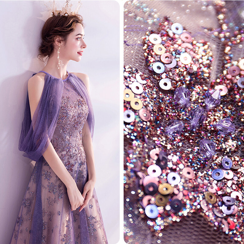 Фиолетовое длинное вечернее платье для вечеринки платья для беременных элегантное пляжное платье винтажные платья для выпускного вечера Abendkleider Abito da sera
