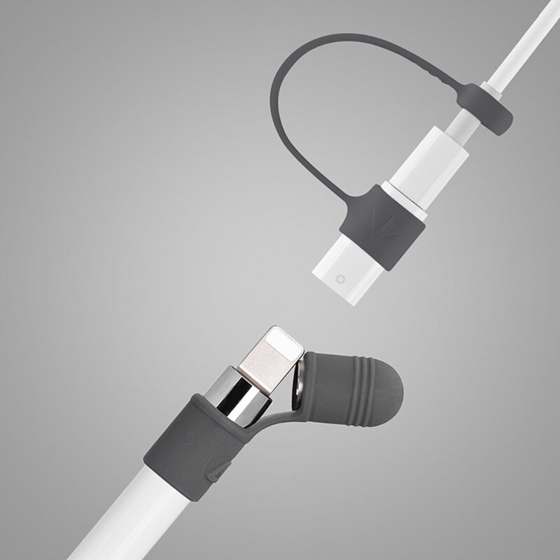 หมวก + เคล็ดลับ + Lightning Cable Adapter Tether 3ชิ้นชุดสำหรับ Apple ดินสอ Y51A