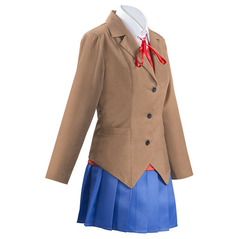 Anime Doki Doki Literature Club Monika Cosplay Sayori Yuri Natsuki Cosplay Costume School Girl Women Uniform
