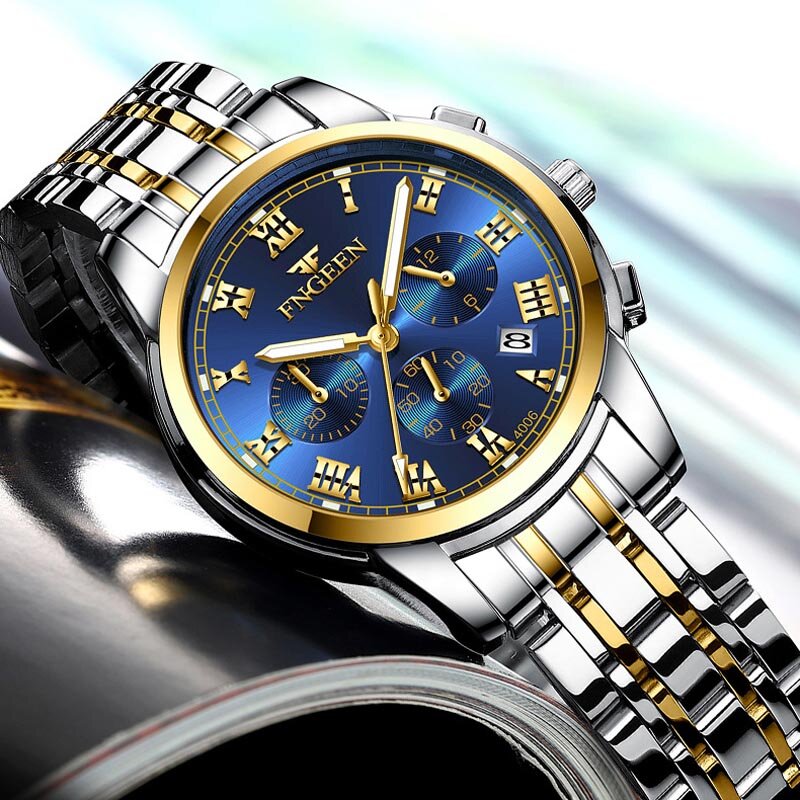 Zegarek ze stali nierdzewnej kobiet luksusowa moda okrągły kształt kwarcowy ze stali nierdzewnej składany pasek panie wodoodporne zegarki data