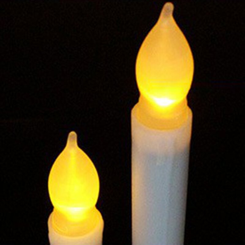 ฮาโลวีนคริสต์มาสเทียนอิเล็กทรอนิกส์ Flameless ไฟ LED เทียนโคมไฟกลางคืนสำหรับโบสถ์งานแต่งงานวันเกิด Party Dinner Dinner