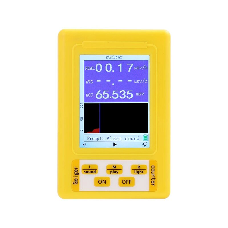 BR-9C 2-In-1 Handheld Digital Display Radiasi Elektromagnetik Nuklir Detektor EMF Geiger Counter Penuh Tipe Fungsional tester