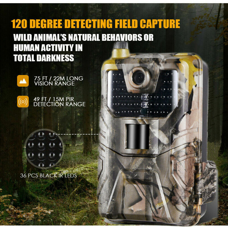 Odkryty 2G SMS MMS SMTP e-mail komórkowy 4K HD 20MP 1080P Wildlife wodoodporna kamera obserwacyjna pułapki na zdjęcia gra Cam Night Vision