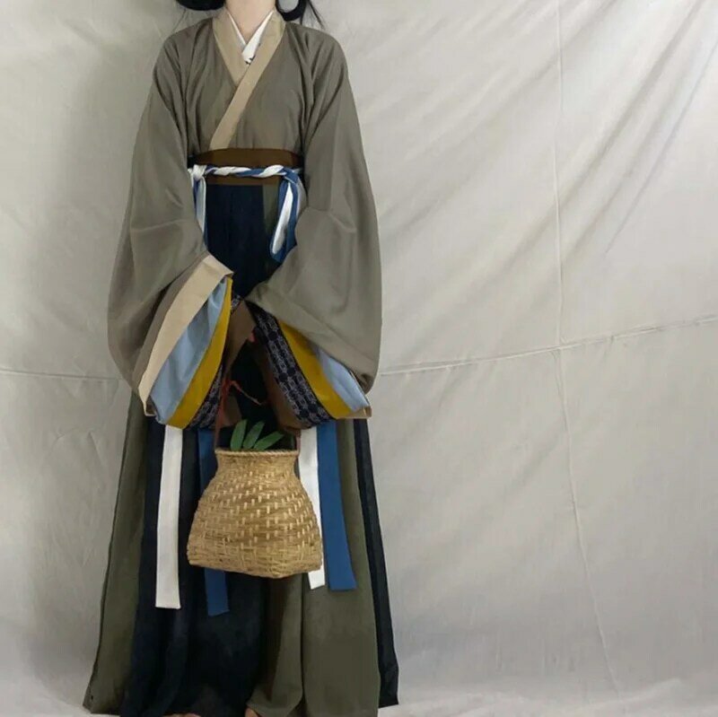 Женское платье ханьфу, старинное китайское раннее женское сценическое платье, костюм для косплея, наряд ханьфу для женщин