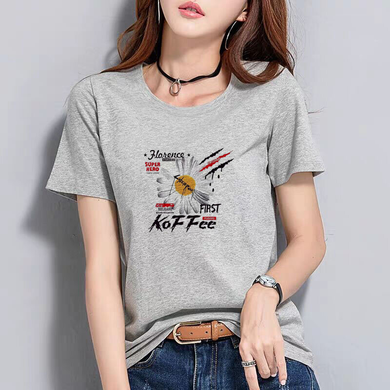 Bgtomate camiseta feminina gráfica de aquarela, camiseta estampa vintage para mulheres, de flor e gola redonda