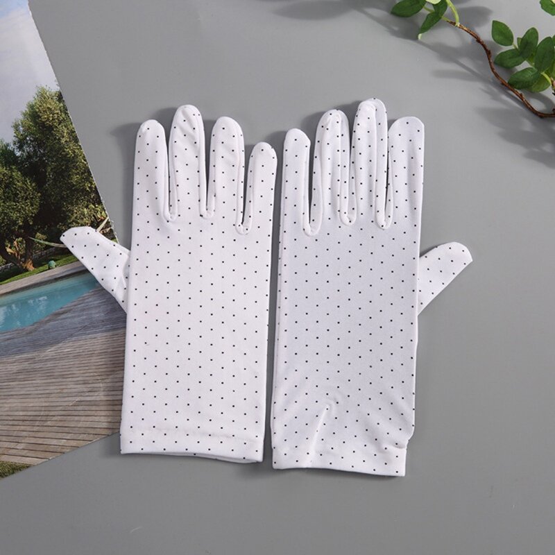 Ladies Dots Manner Gloves Fashion Riding Thicken Waist Female Driving Performance Thick Mittens Bike For Women