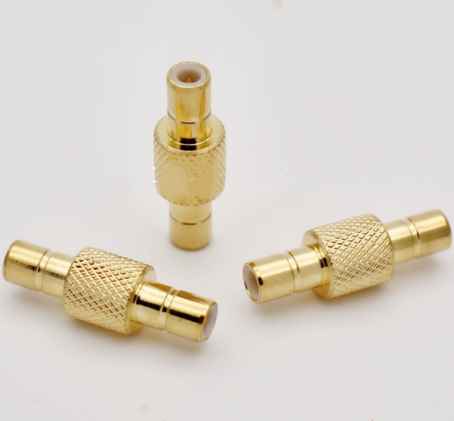 2pcs RF Coaxial Adapter SMB Male To SMB Male Plug Straight  Connector
