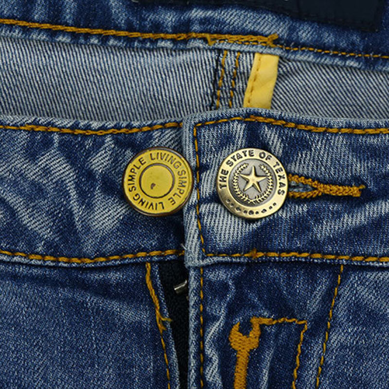 10 pçs botões de costura livres desmontagem ajustável retrátil jeans botão da cintura metal estendido fivelas pant cós expansor