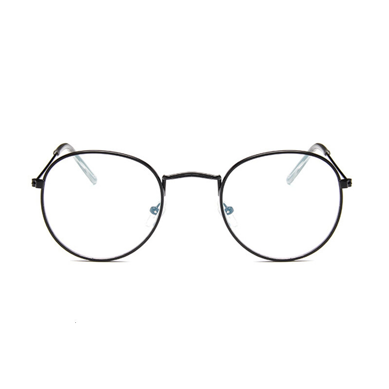 Okrągłe promienie przezroczyste okulary ramki mężczyźni kobiety fałszywe okulary Vintage optyczne okulary dla krótkowzrocznych ramek damskie okulary Retro