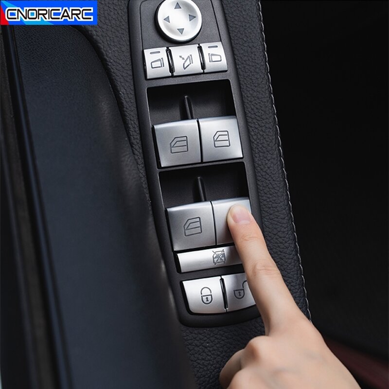 Кнопки для подъема стекла автомобиля, наклейка для Mercedes Benz W169, W245, W164, X164, W251, GL ML, A, B, R, класс, аксессуары