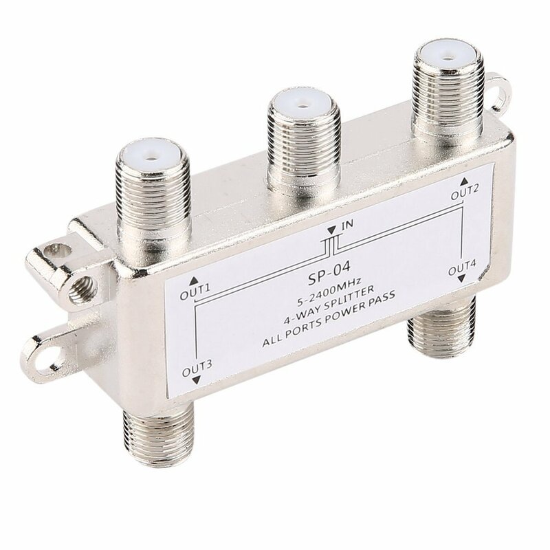 Receptor 5-2400mhz do distribuidor do divisor da tevê do satélite/antena/cabo de 4 canais para a baixa perda de inserção de satv/catv x6hb