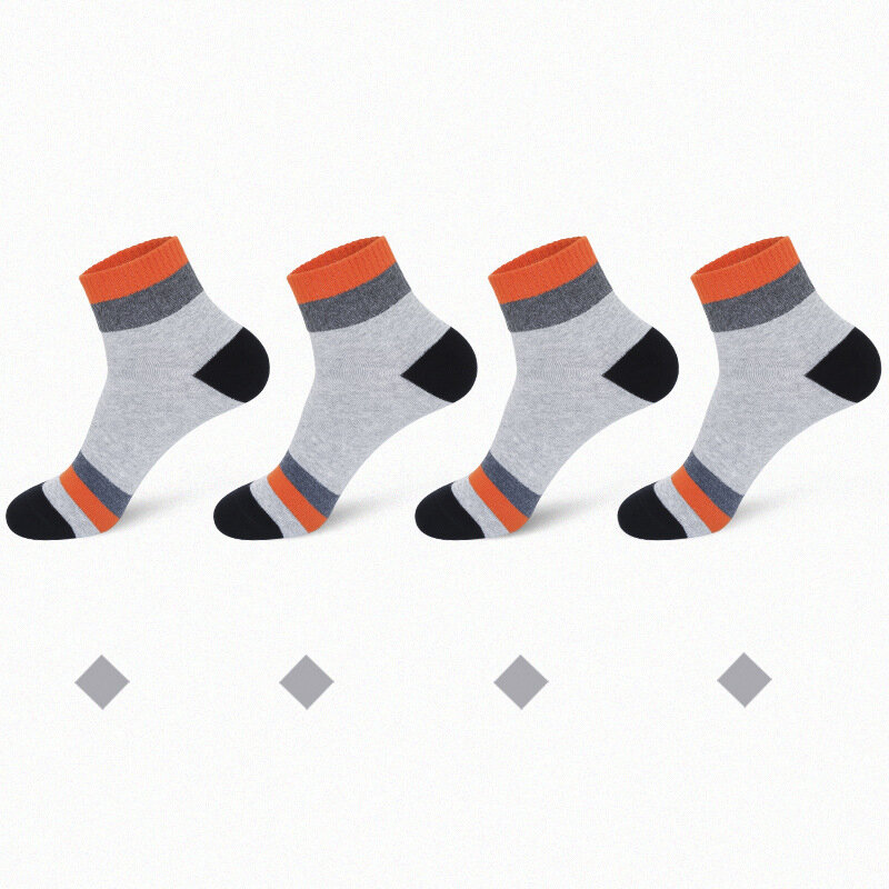 5 пар, мужские спортивные носки в полоску