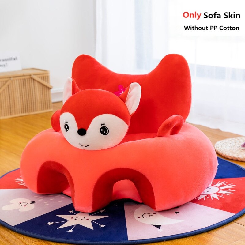 Cute Cartoon Baby Sofa Cover Learning to Sit Seat Feeding Chair Case Kids Baby Sofa Skin Infant Baby Seat Sofa Without Cotton