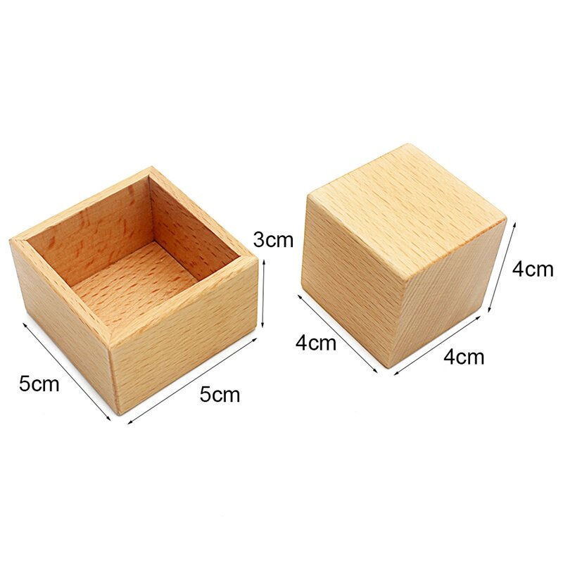 Montessori 3D Object Fitting Exercise Beech Wood Material Toys for Children Kids Teaching Aids Toy   Educational Baby 6-18 Month
