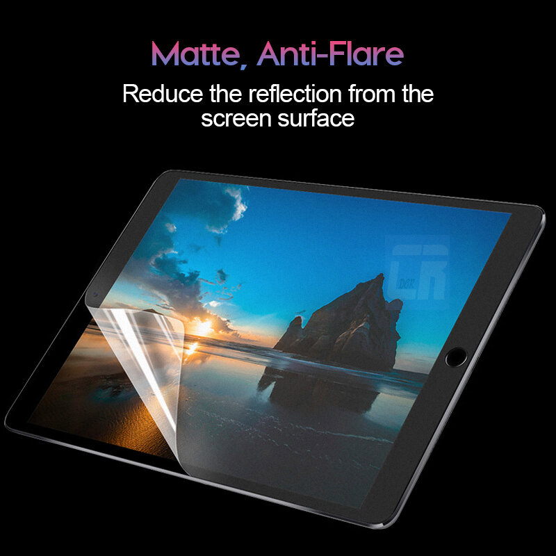 2Pcs No Fingerprint Matte Soft Película Protetora para iPad 10.2 Air 1 2 3 4 Mini 3 4 5 6 Protetor de Tela para iPad Pro 11 10.5 9.7