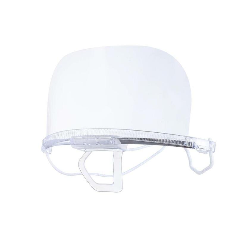 Máscara anti-embaçamento transparente reutilizável, tampa de plástico antisaliva para boca, proteção para a boca com 10 peças