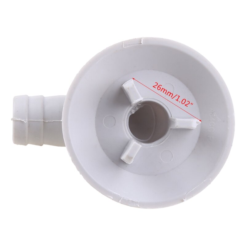 Connecteur de tuyau de vidange coudé 15mm/0,59 po, connecteur de tuyau de vidange à trois mâchoires, aucune fuite, facile à installer pour climatiseur
