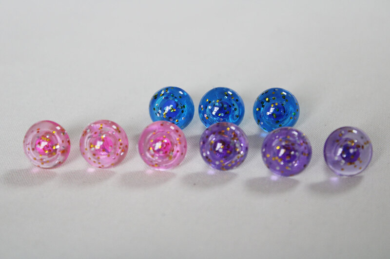 1000pcs 14mm glitter round eyes pink blue purple color safety toy eyes with washer  for plush doll color option