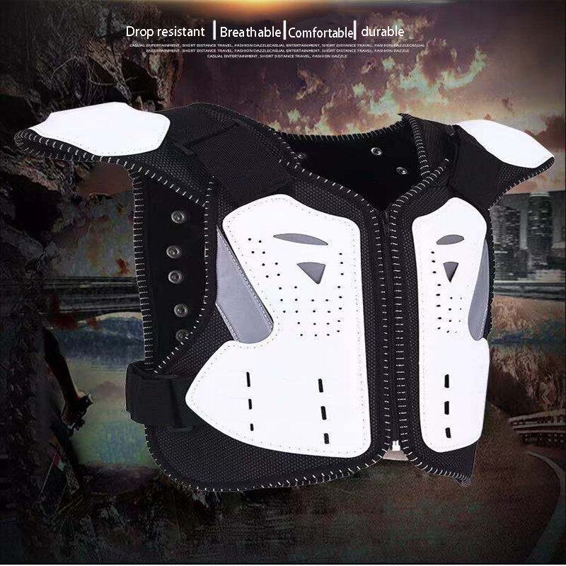 Children's cross-country motorcycle armor jacket chest spine protection anti-fall 4-15 years old children's full-body vest armor