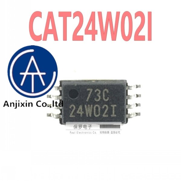 10 pz 100% nuovo chip originale CAT24W02I 24W02I TSSOP-8 patch in magazzino